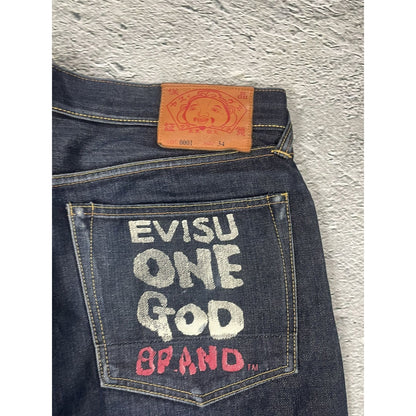 Evisu jeans vintage One God Brand selvedge denim vintage