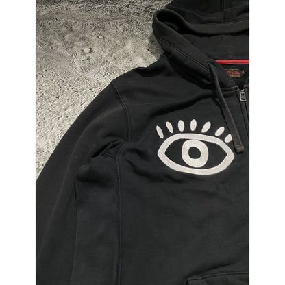 Evisu zip hoodie black vintage eye seagull logo