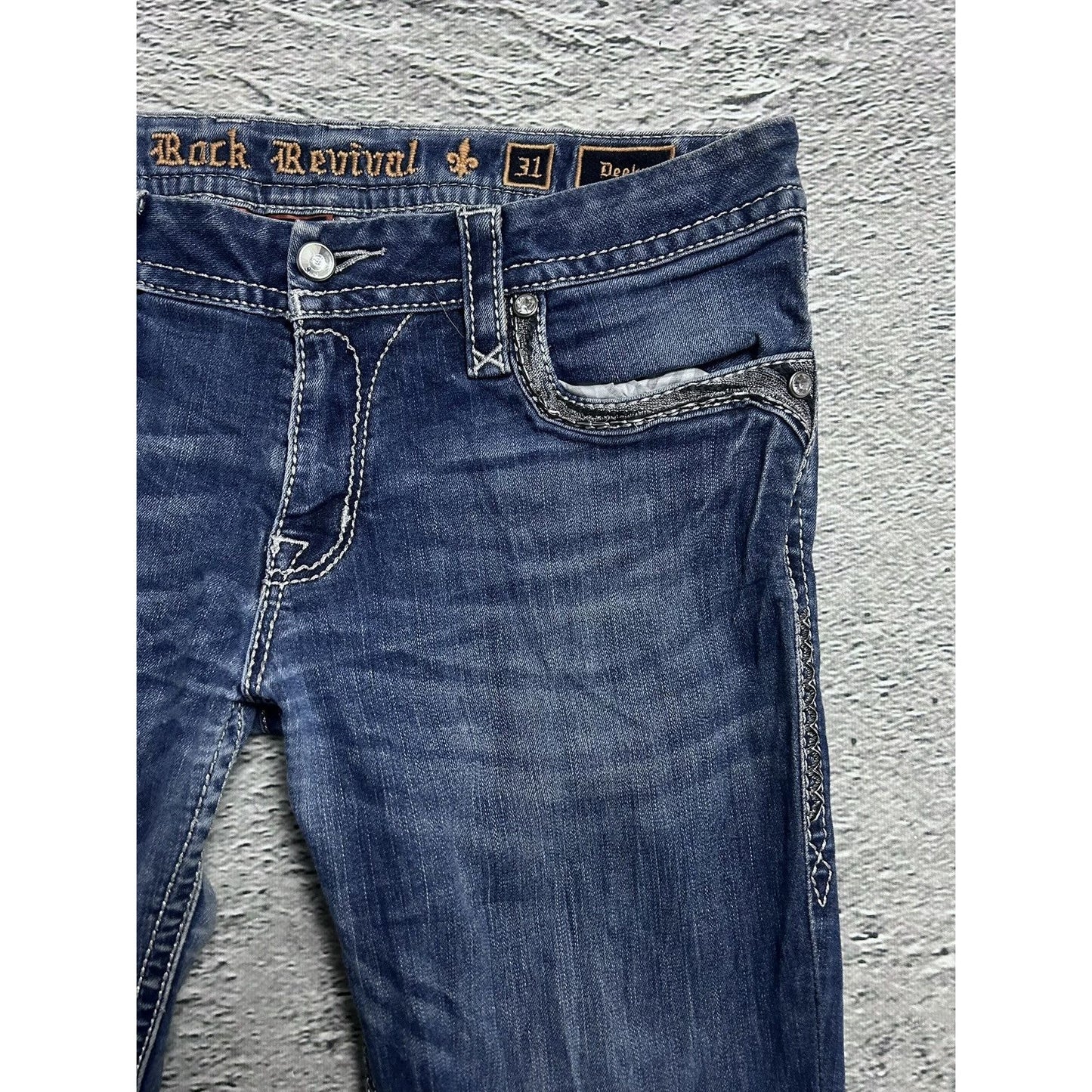Rock Revival vintage blue jeans Y2K flared