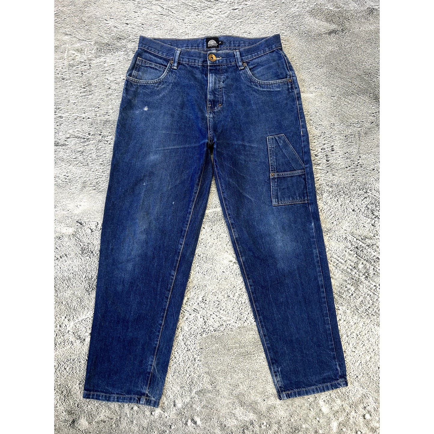 Southpole jeans Y2K big logo blue embroidery