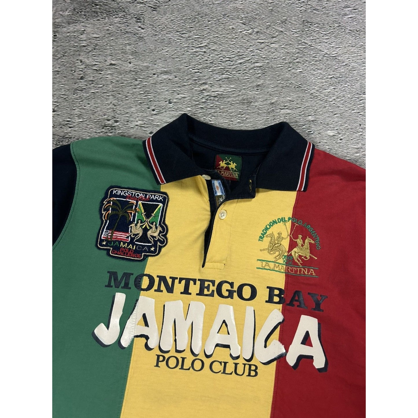 Chief Keef Polo La Martina Jamaica Rasta multicolor