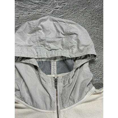 C.P. Company zip hoodie nylon hood white 2005