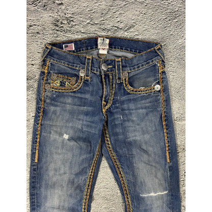 RARE True Religion jeans gold stitching Y2K Bobby Super QT