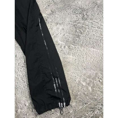 Adidas vintage black nylon track pants small logo 2000s