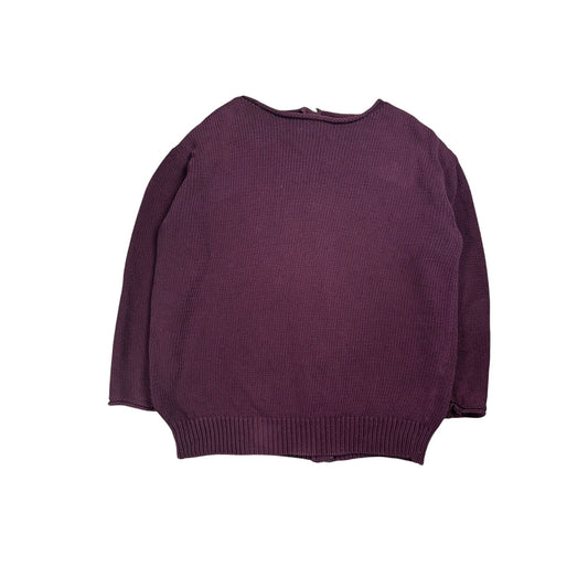 Acne Studios sweater shore ctn aw11 purple zip knit