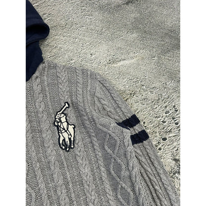 Polo Ralph Lauren big pony hoodie sweater knit grey