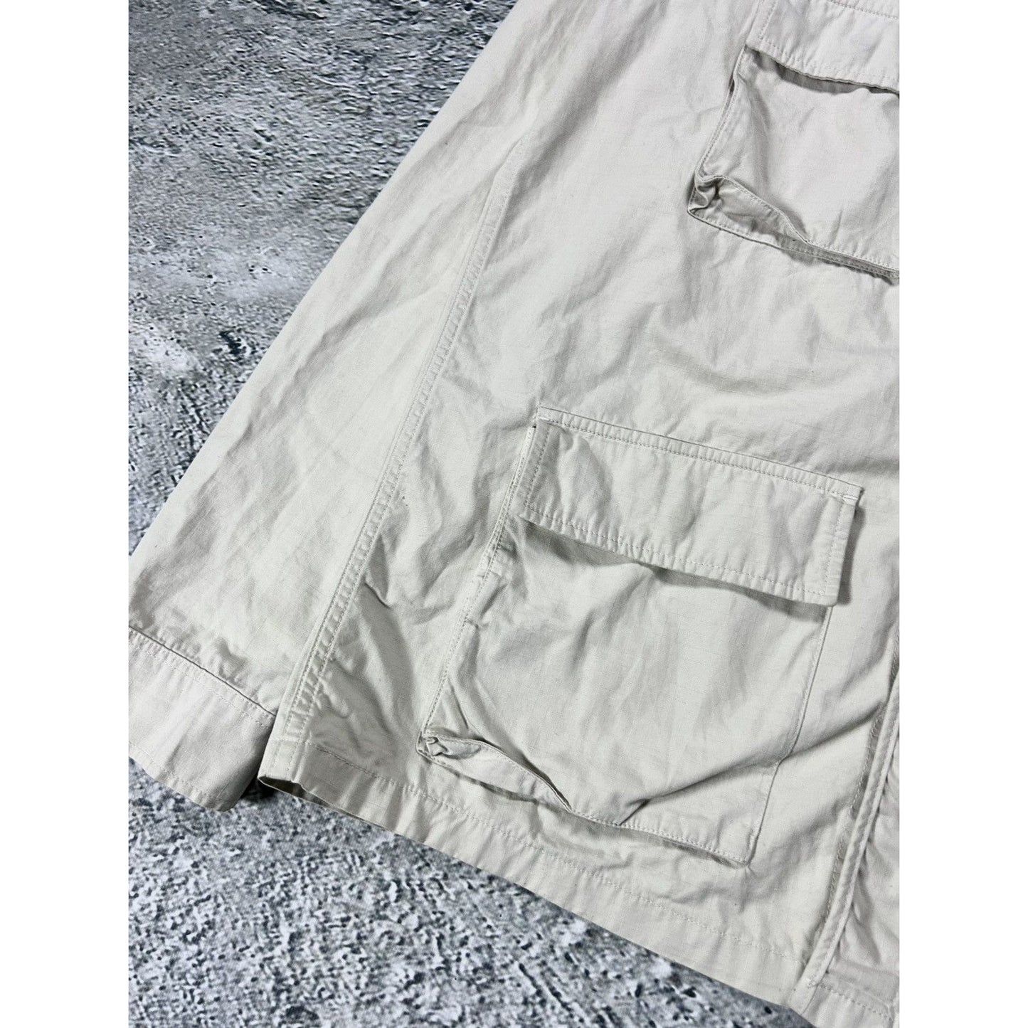 A Day's March military style cotton jacket beige