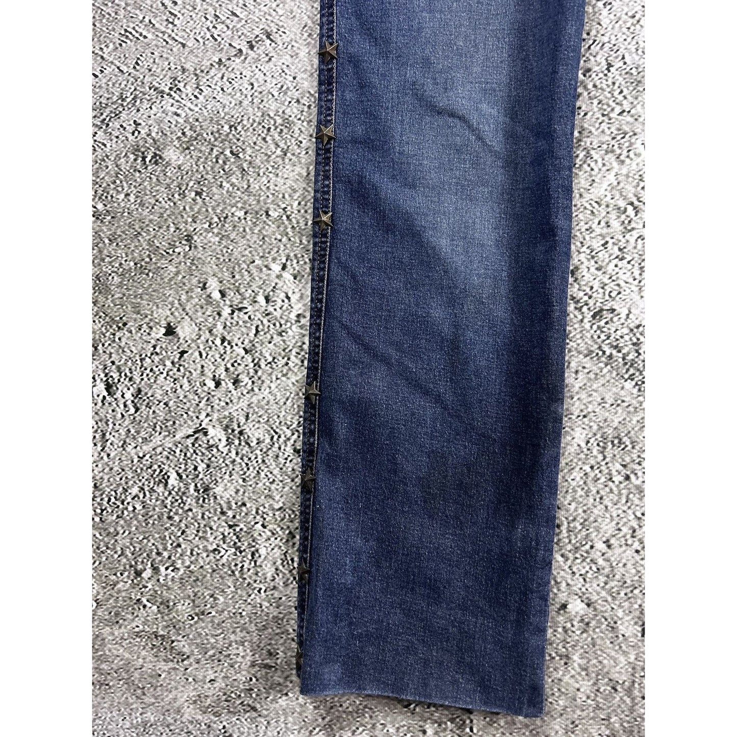 Moschino jeans stars vintage blue denim pants Y2K