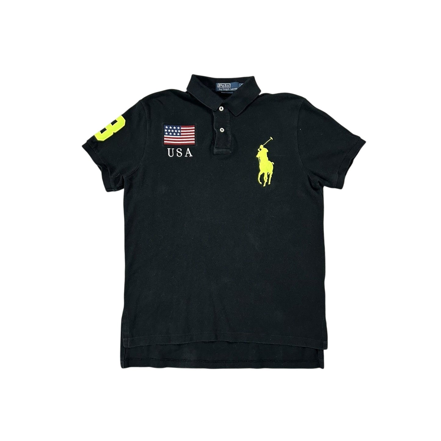 Chief Keef Polo Ralph Lauren USA black Polo t-shirt big pony