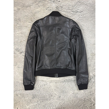 Dolce & Gabbana Leather jacket leopard lining hedi lambskin