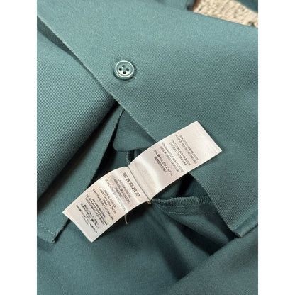 Supreme shirt rhinestones button-up green