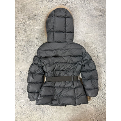 Moncler Fabrette puffer jacket grey down fur
