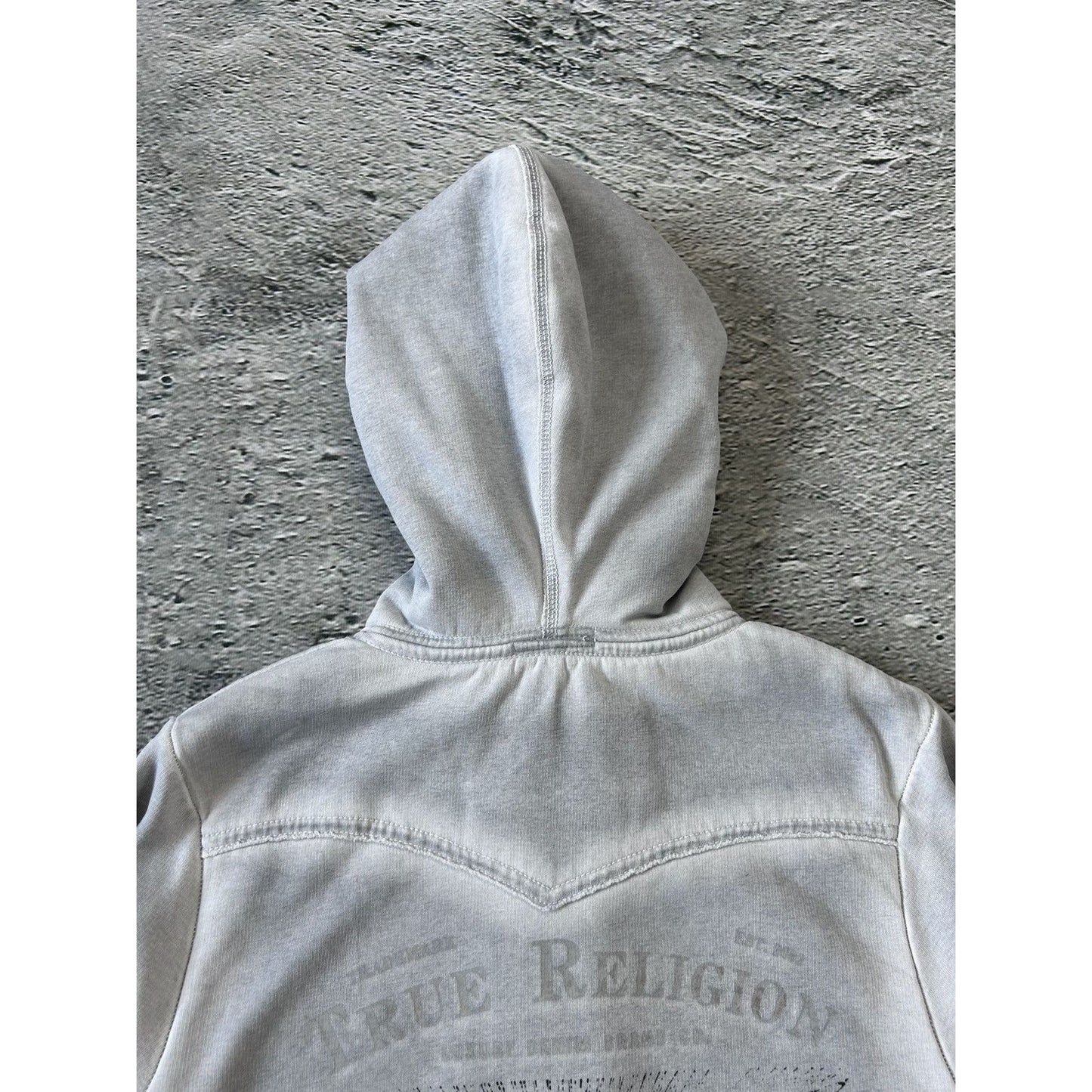 True Religion zip hoodie big logo vintage big logo Y2K
