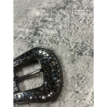 BB Simon belt silver snakeskin