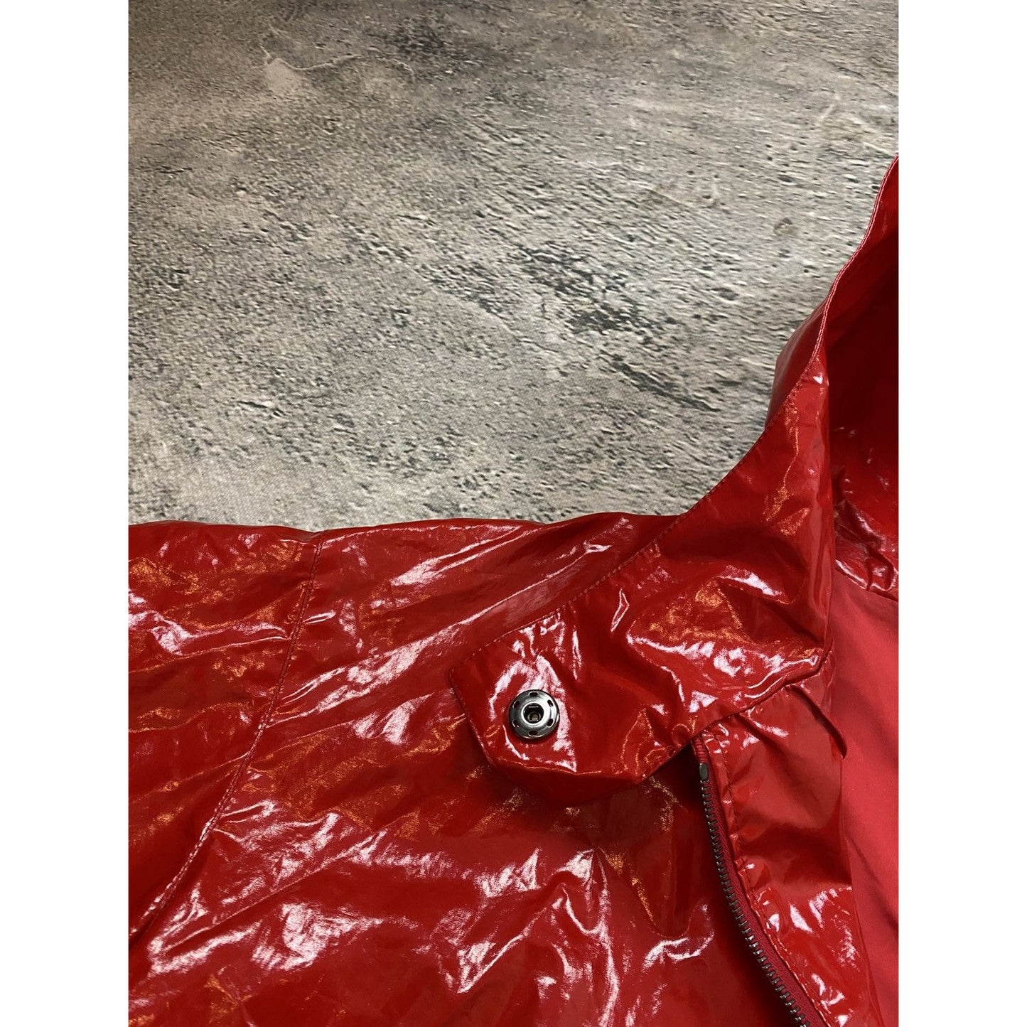 Prada jacket red raincoat 2008