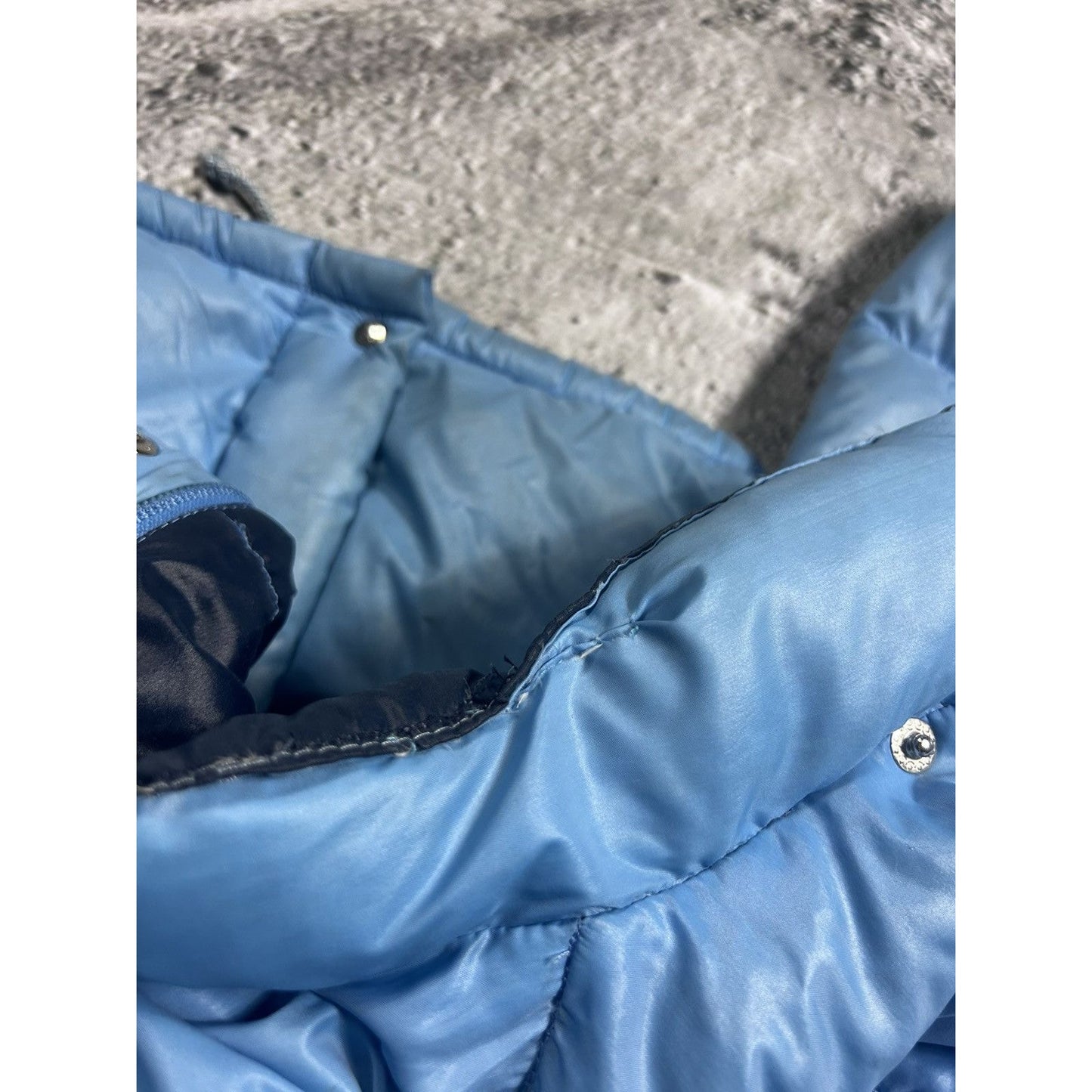 90s Moncler vintage baby blue puffer jacket