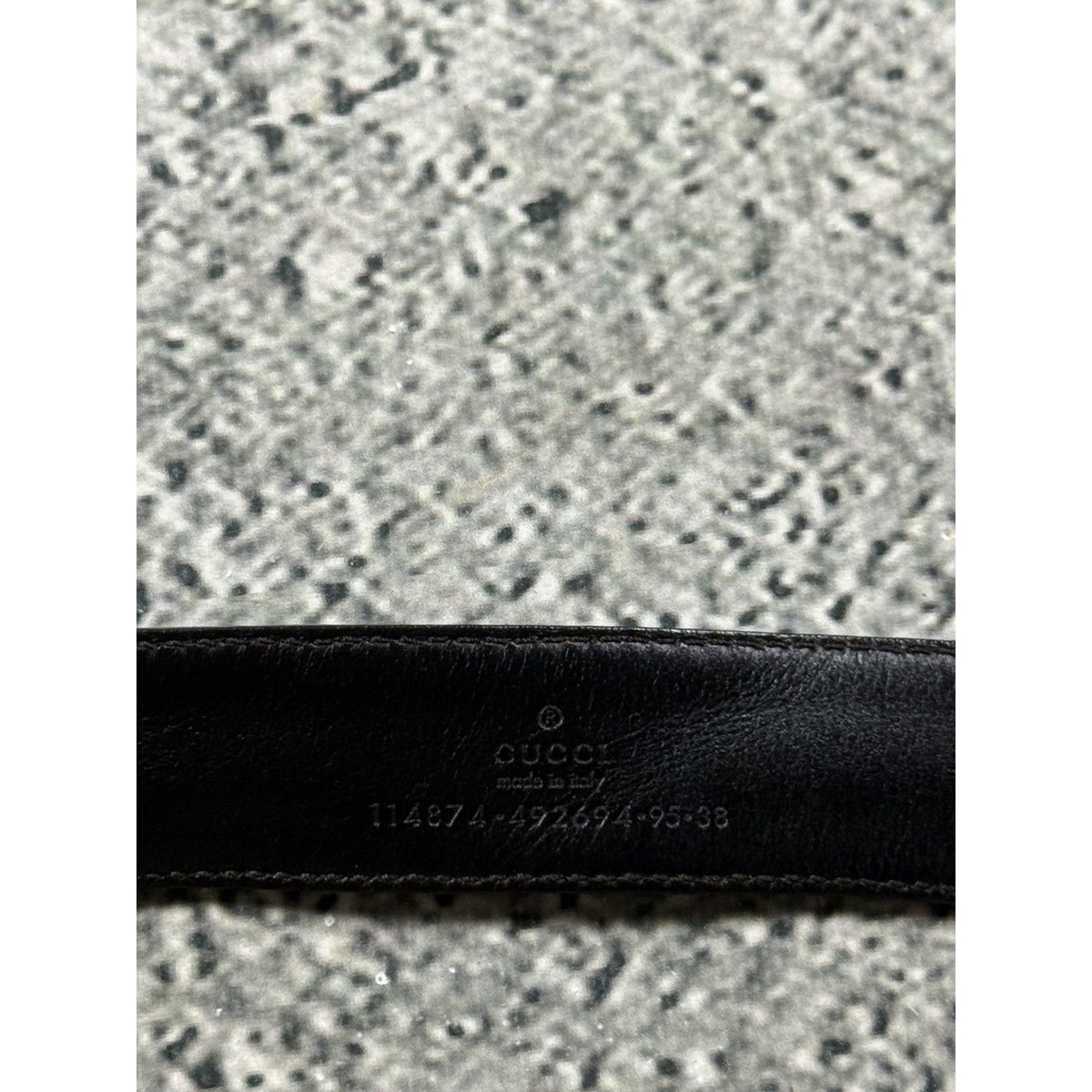 Gucci GG monogram belt biege black leather swag