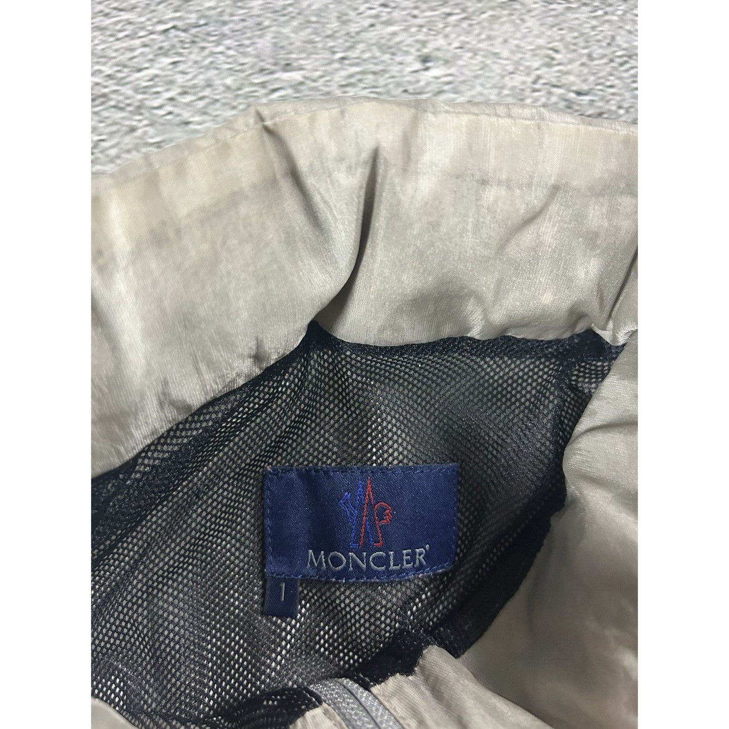 Moncler bomber archival vintage jacket beige