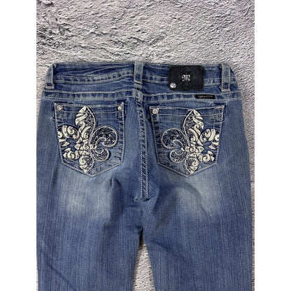 Miss Me rhinestone glitter jeans Y2K flared