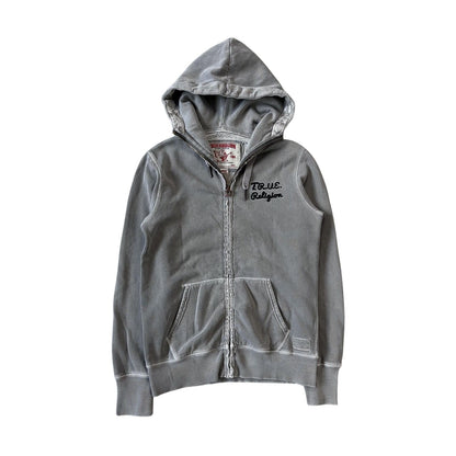 True Religion zip hoodie big logo vintage big logo Y2K