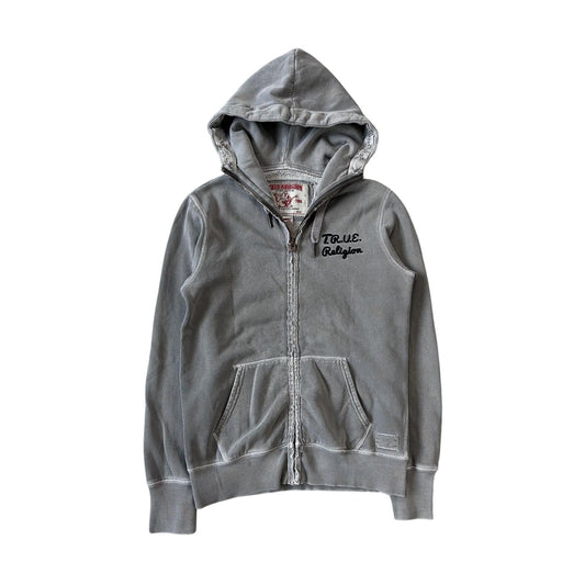 True Religion zip hoodie big logo vintage big logo Y2K