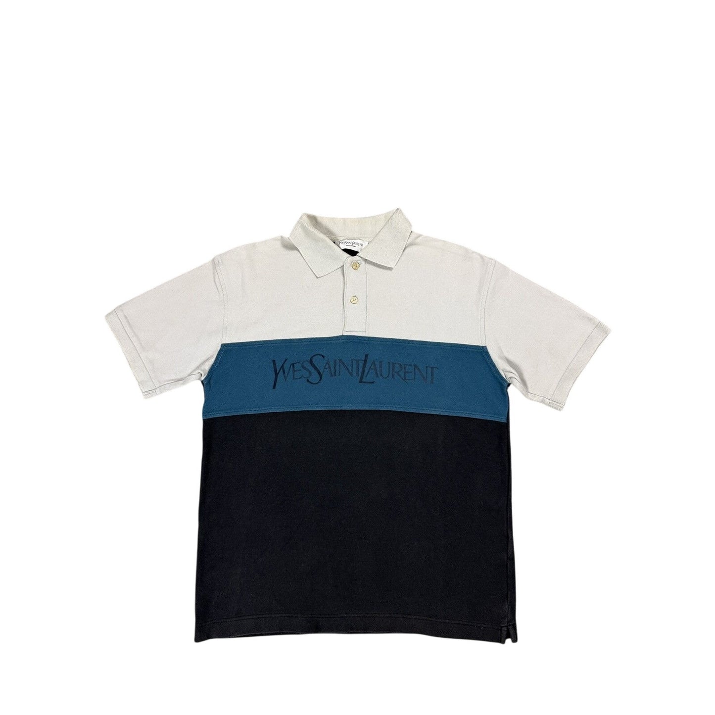 Yves Saint Laurent polo big logo T-shirt vintage