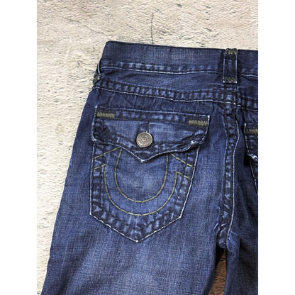 True Religion blue jeans dark horseshoe logo Y2K Rocco
