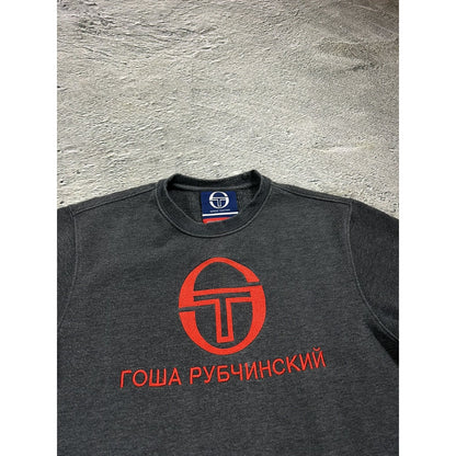 Gosha Rubchinskiy x Fred Perry Sweatshirt grey big logo CDG