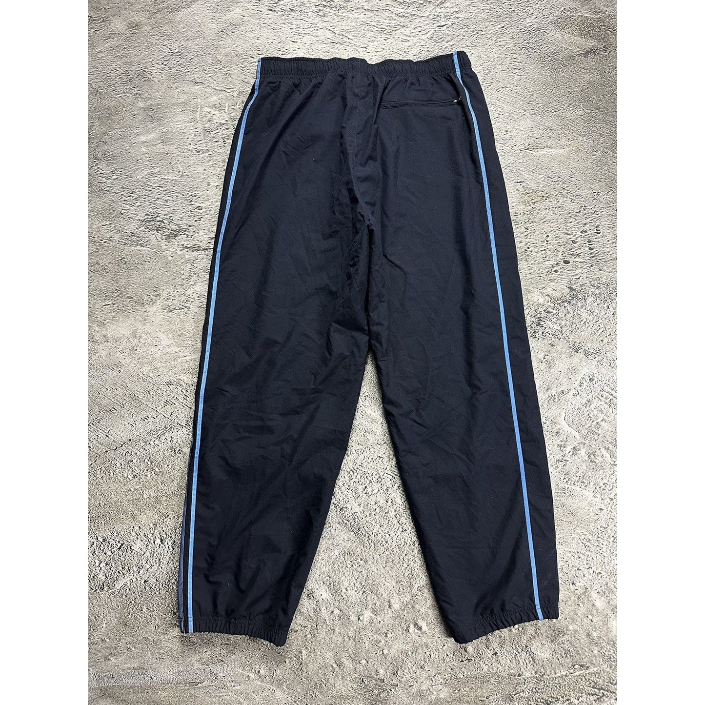 Nike track pants vintage navy nylon Y2K parachute baby blue