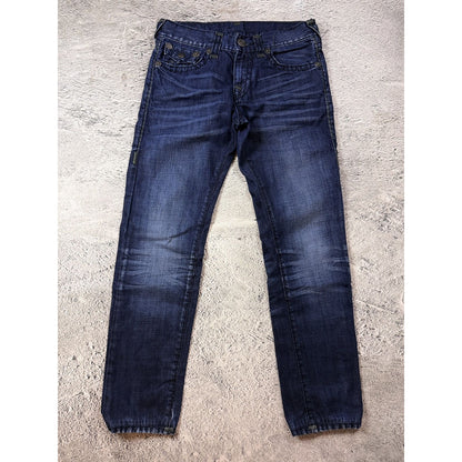True Religion blue jeans dark horseshoe logo Y2K Rocco