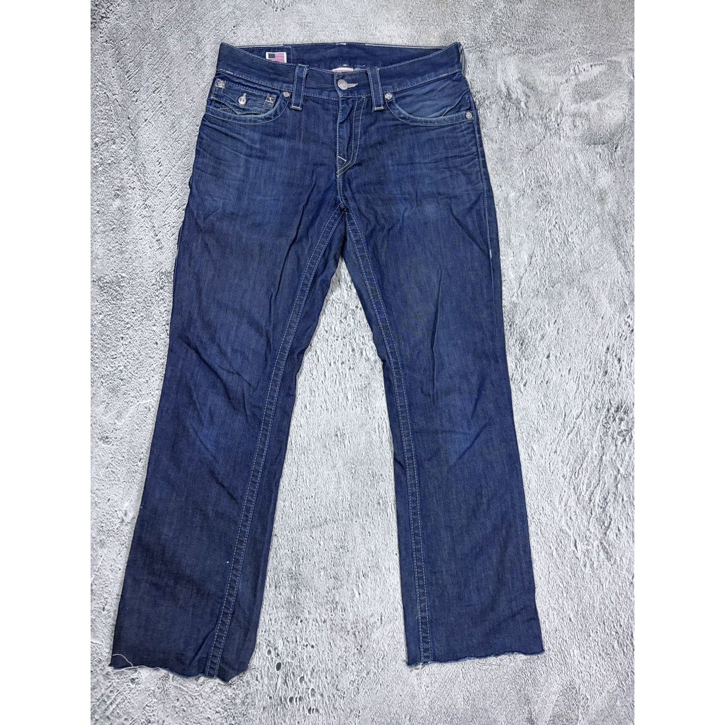 True Religion blue jeans studded Y2K Ricky vintage