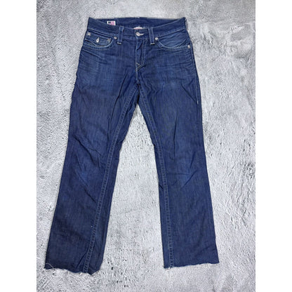 True Religion blue jeans studded Y2K Ricky vintage