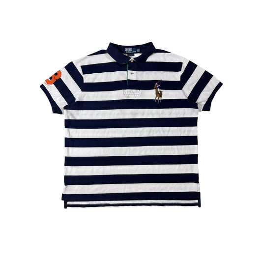 Chief Keef Polo Ralph Lauren T-shirt vintage blue striped