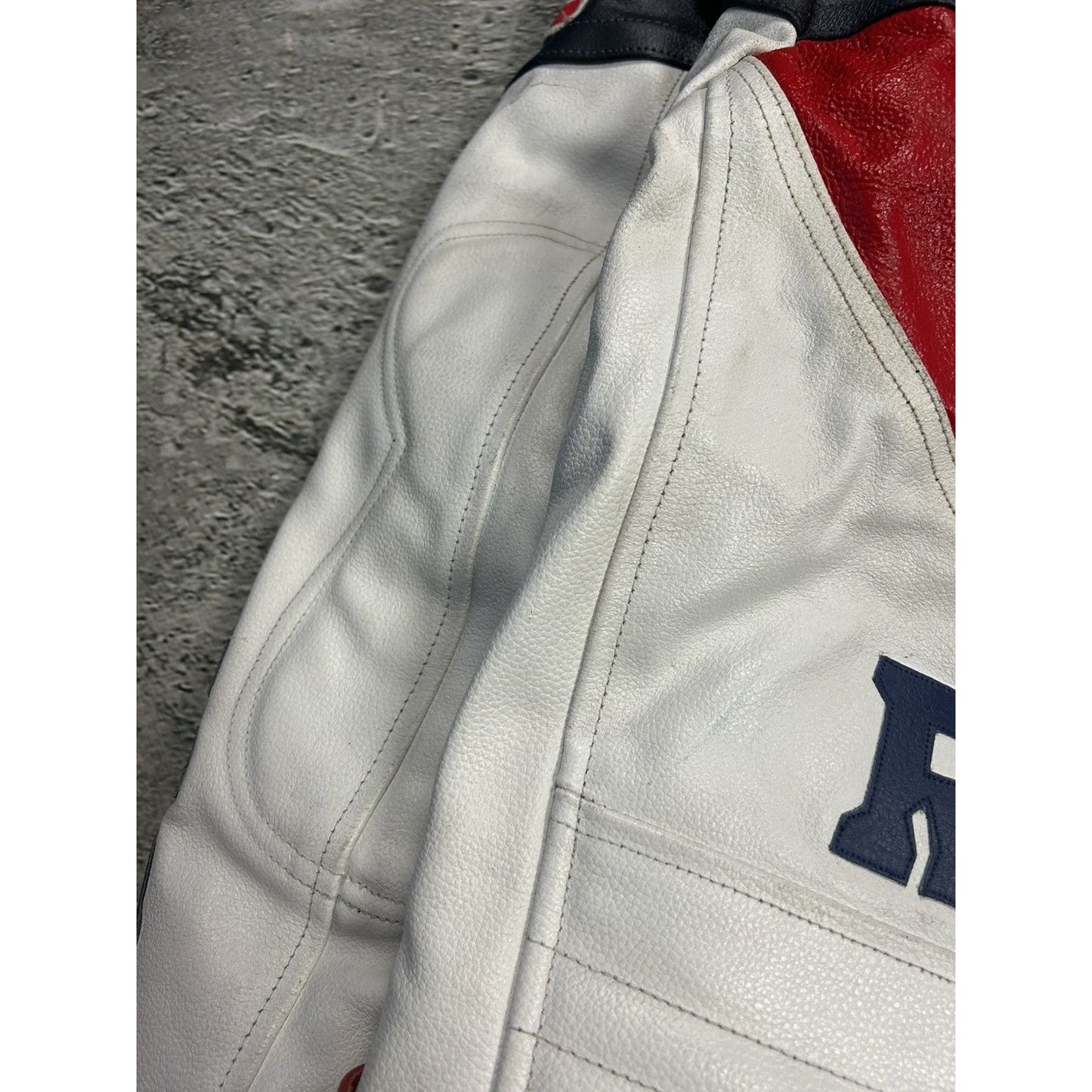 Honda REPSOL Racing Leather Jacket vintage Y2K big logo