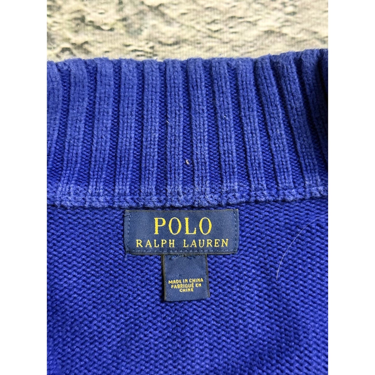 Chief Keef Polo Ralph Lauren zip sweater blue black Big Pony