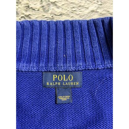Chief Keef Polo Ralph Lauren zip sweater blue black Big Pony