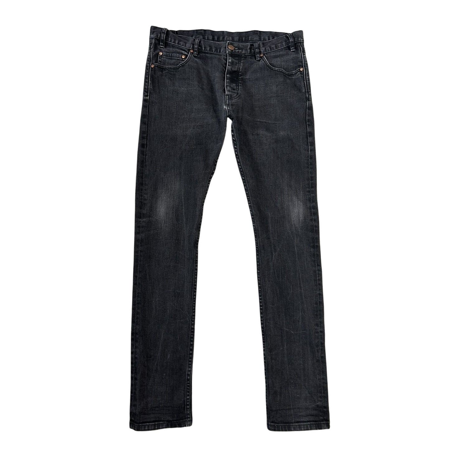 Han Kjobenhavn Black Selvedge Selvage Denim Pants Lean Fit