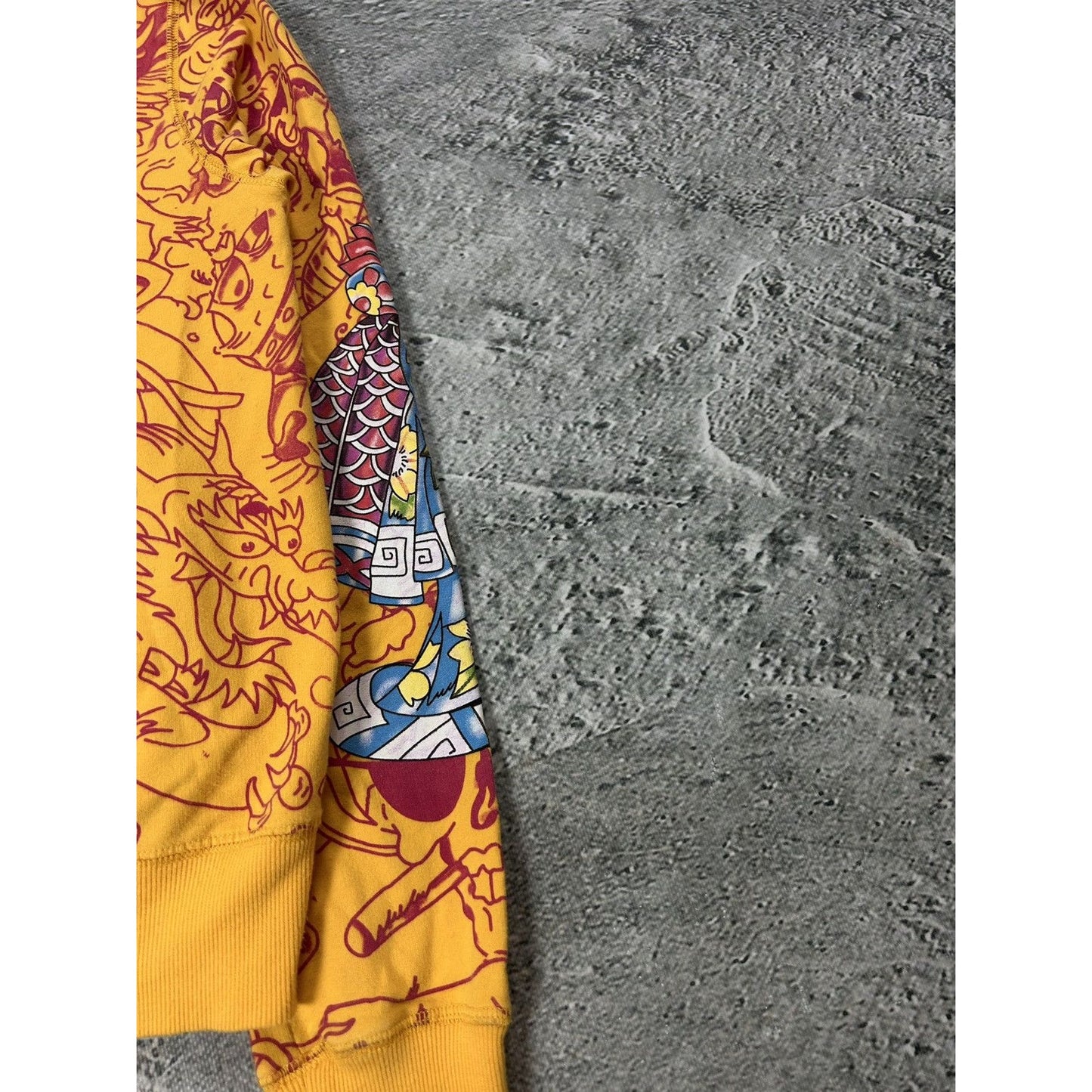 Ed Hardy zip hoodie yellow vintage Y2K Christian Audigier