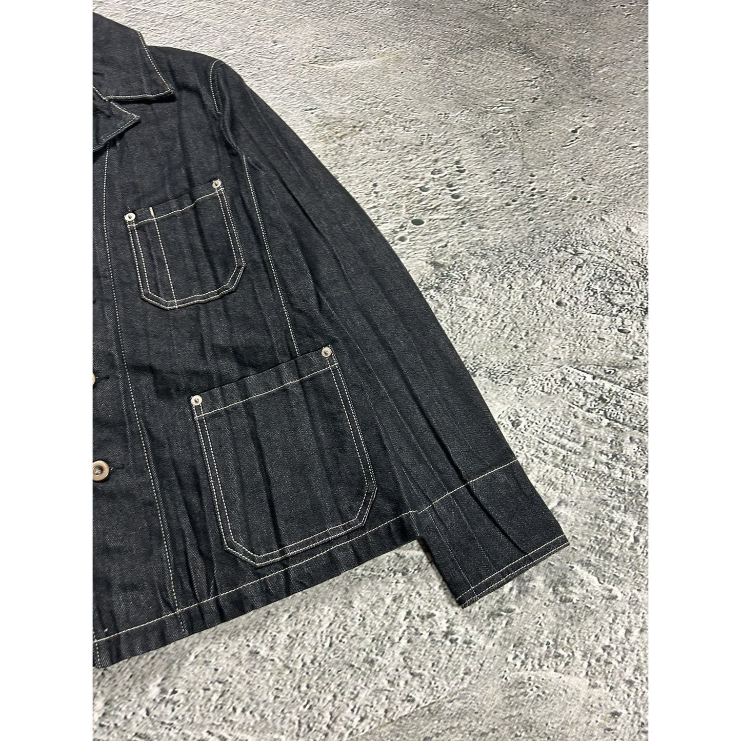 Issey Miyake Fete denim jacket pleated vintage made in Japan
