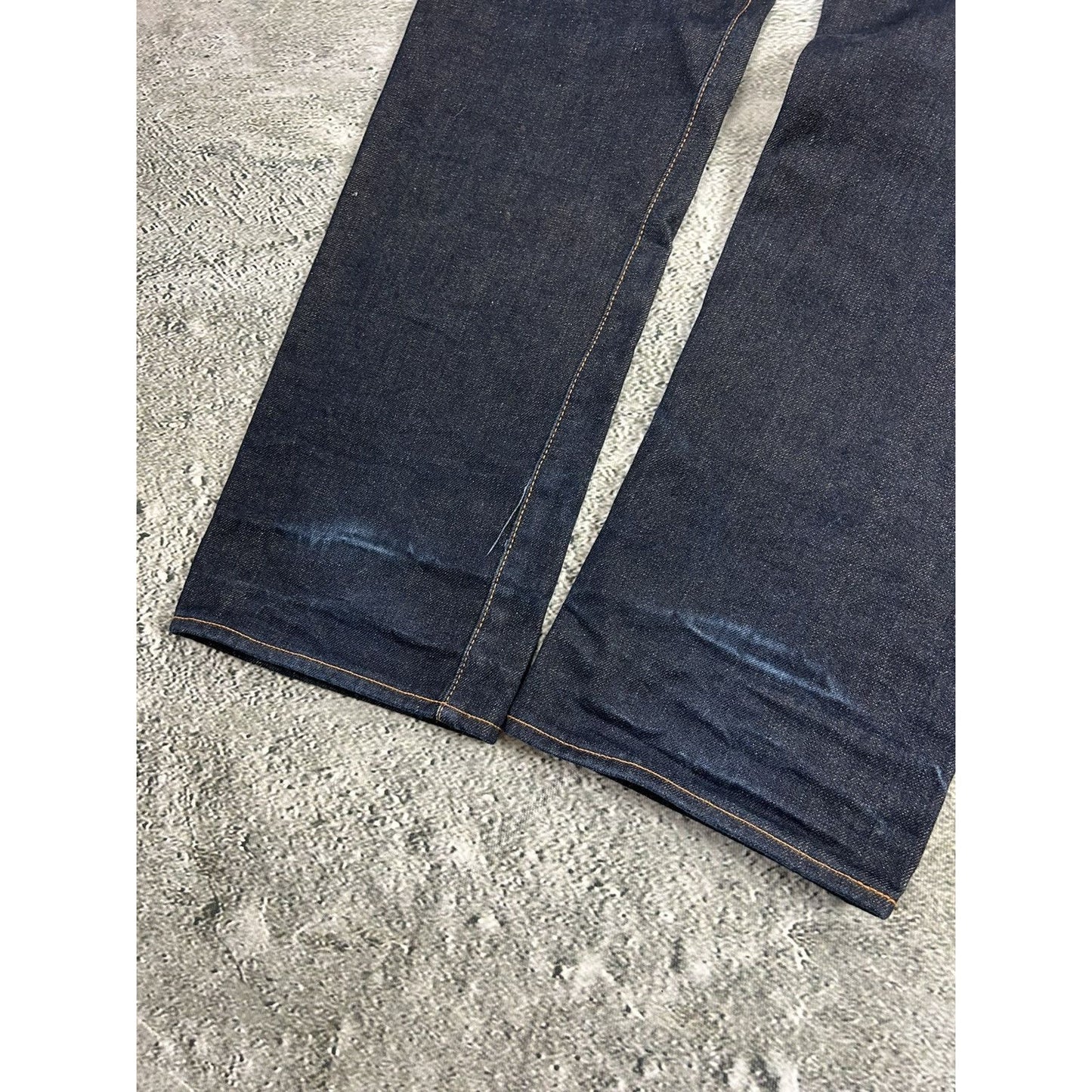 Evisu jeans daicock koi big logo embroidery selvedge denim