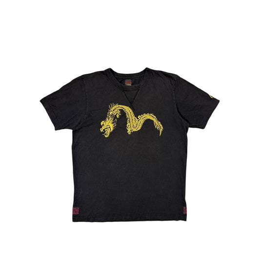 Evisu t-shirt vintage big Golden logo seagull Dragon