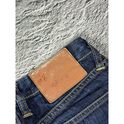 Evisu jeans vintage purple handpainted seagull logo denim