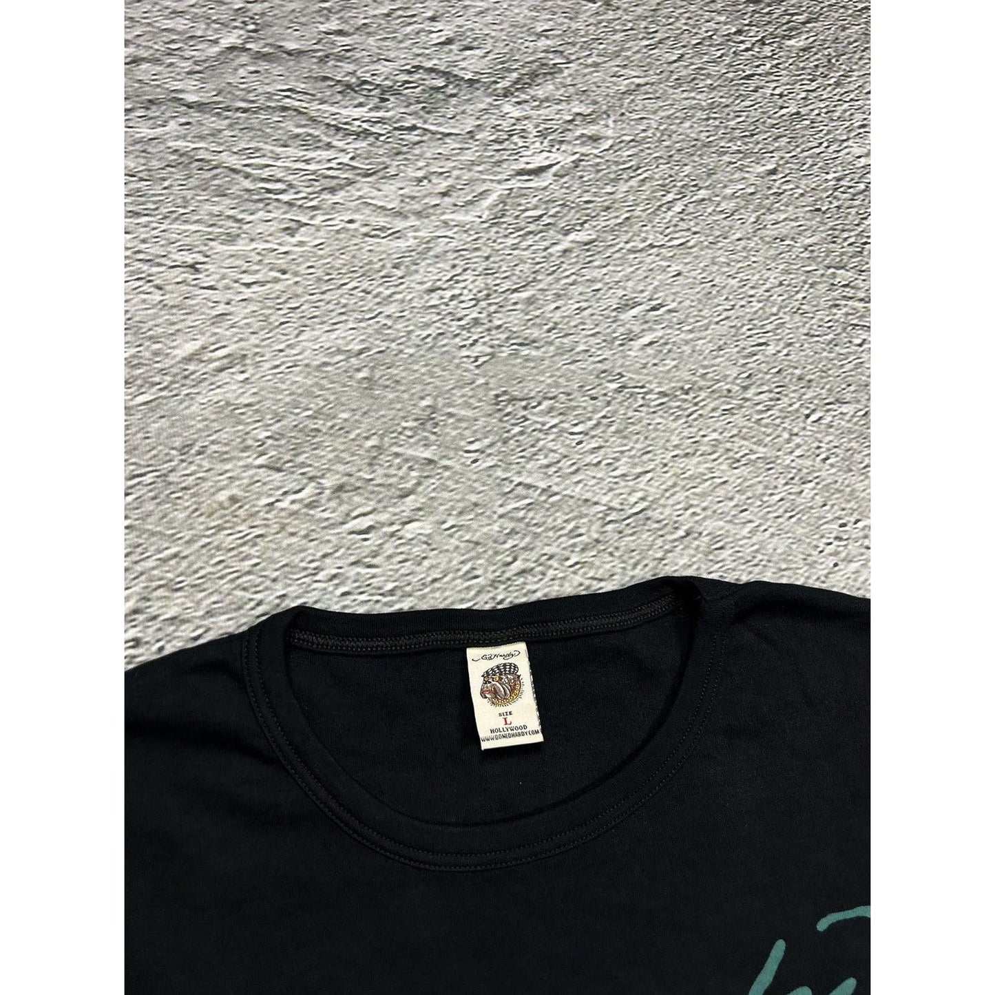 Ed Hardy Christian Audigier vintage black t-shirt Y2K