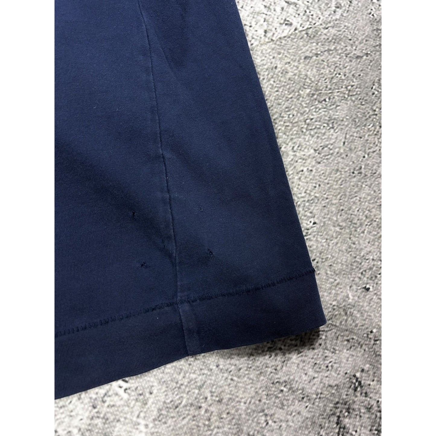 Evisu long sleeve big logo navy yellow daicock t-shirt