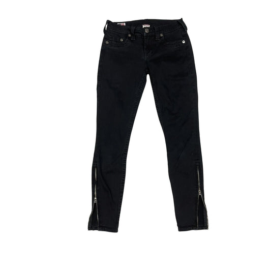 True Religion jeans biker black vintage Y2K slim skinny