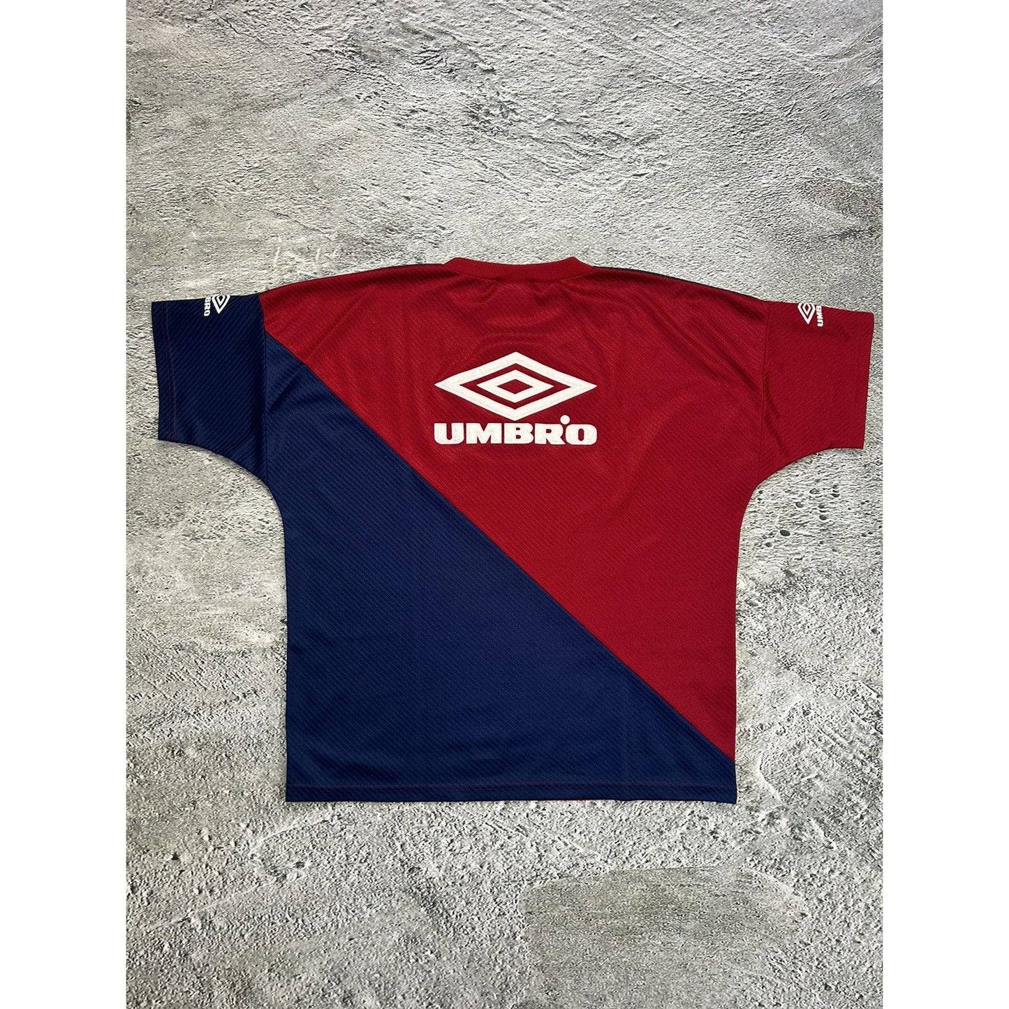 England vintage Umbro training jersey 1994 1894 navy red