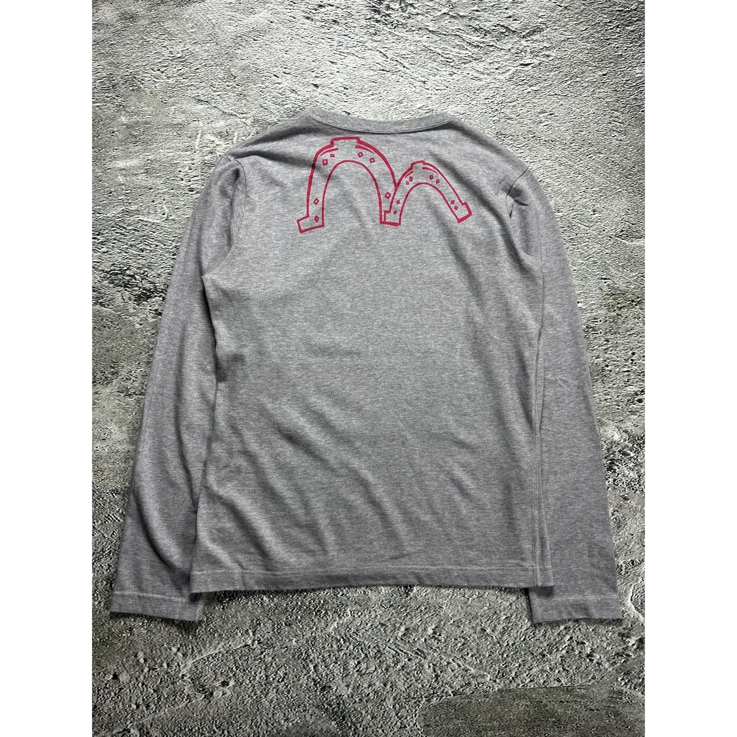 Evisu vintage long sleeve t-shirt reversible face wild west