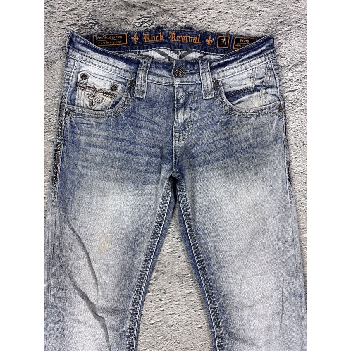Rock Revival Povey vintage light blue jeans Y2K