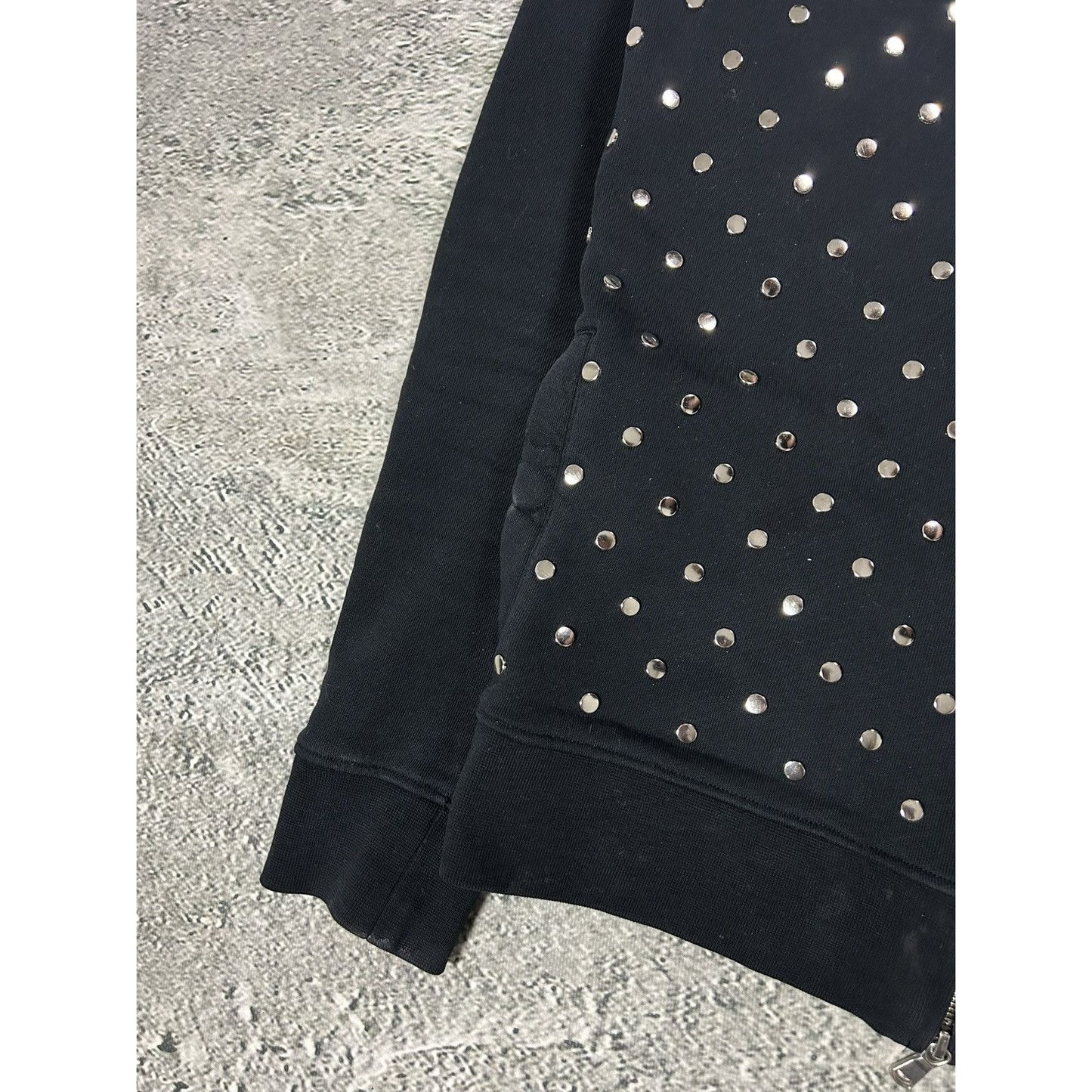 Diesel Black Gold Line studded zip hoodie
