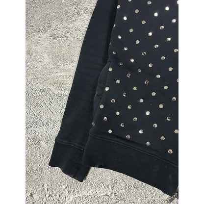 Diesel Black Gold Line studded zip hoodie